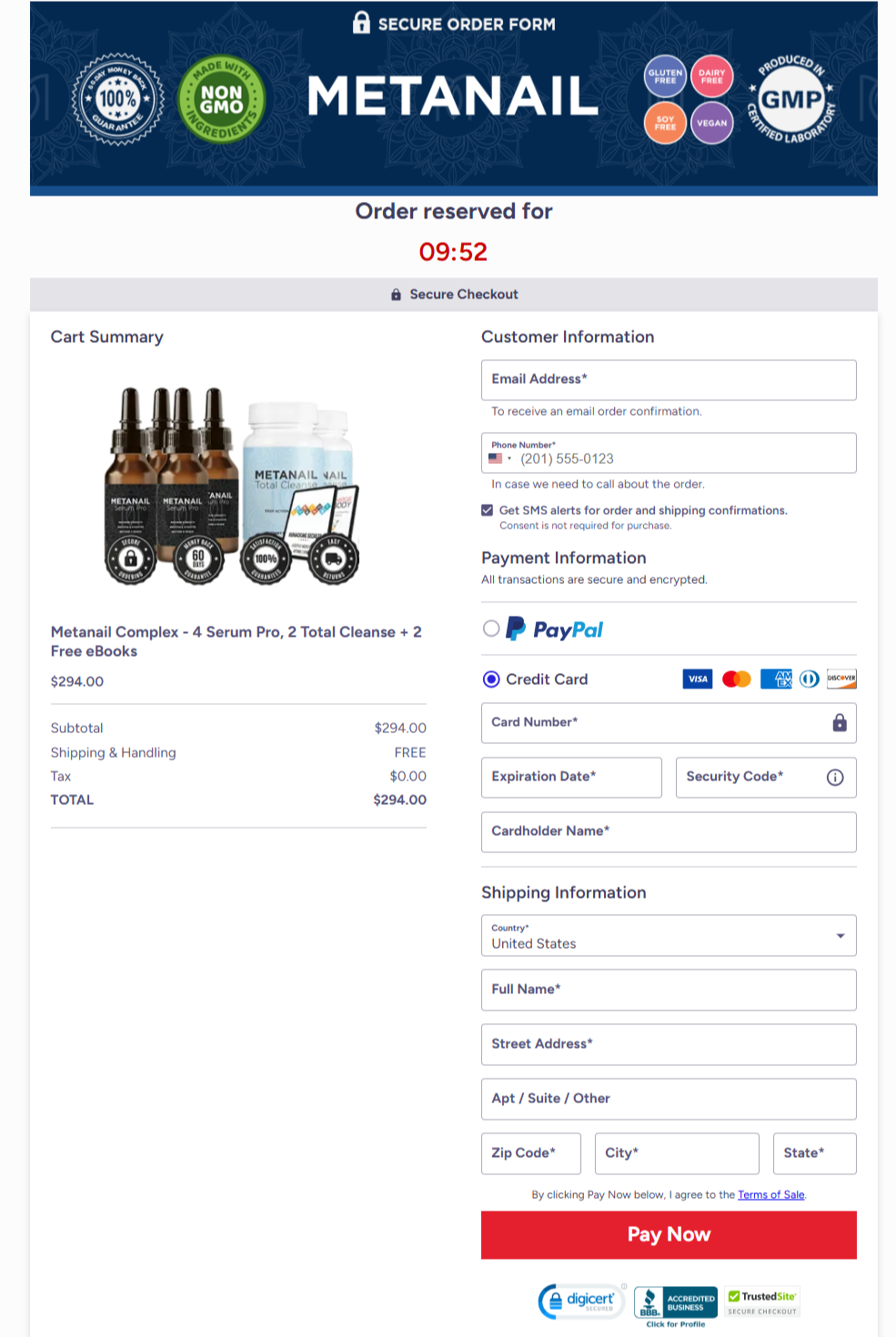 Metanail Complex Official Website Secure Order Page